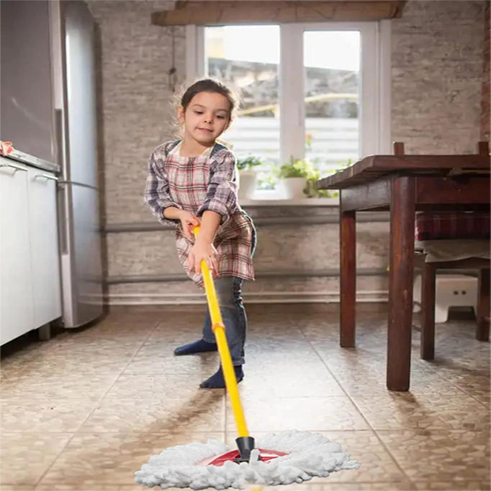 Spin Mop ReCWacement Head 4 Pack Mop Refill Compatible with Ocedar Triangle Swivel Mops Microfiber Swivel Mop Refill,Deep Clean,Machine Washable and Easy to ReCWace