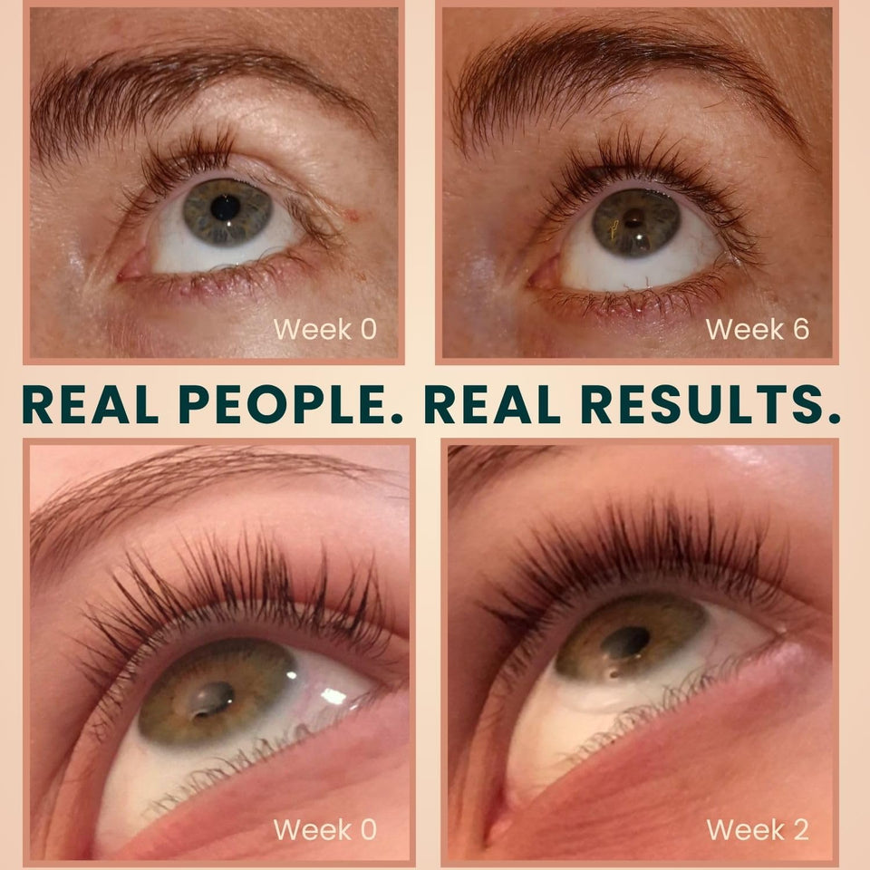 Live Fraiche Organic Castor Oil Lash Serum for Hair Growth, 100% Pure Eyebrow Eyelash Growth Serum, Cold Pressed Hexane Free (2oz Glass Bottle + FILLED Mascara Tube)