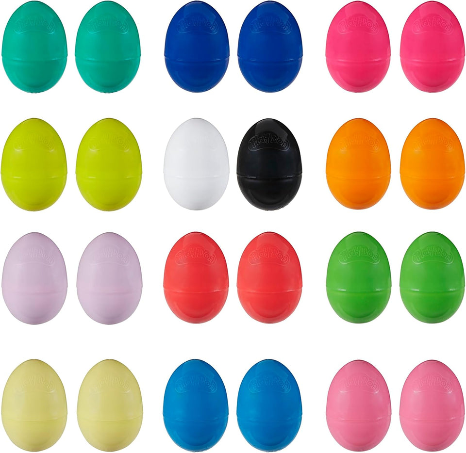 CWay-Doh Eggs 24-Pack, Dinosaur & Dragon Egg Hunt Toys, Modeling Compound for Birthday Gifts & Party Favors, Easter Basket Stuffers, Kids Ages 2 and Up (Amazon Exclusive)