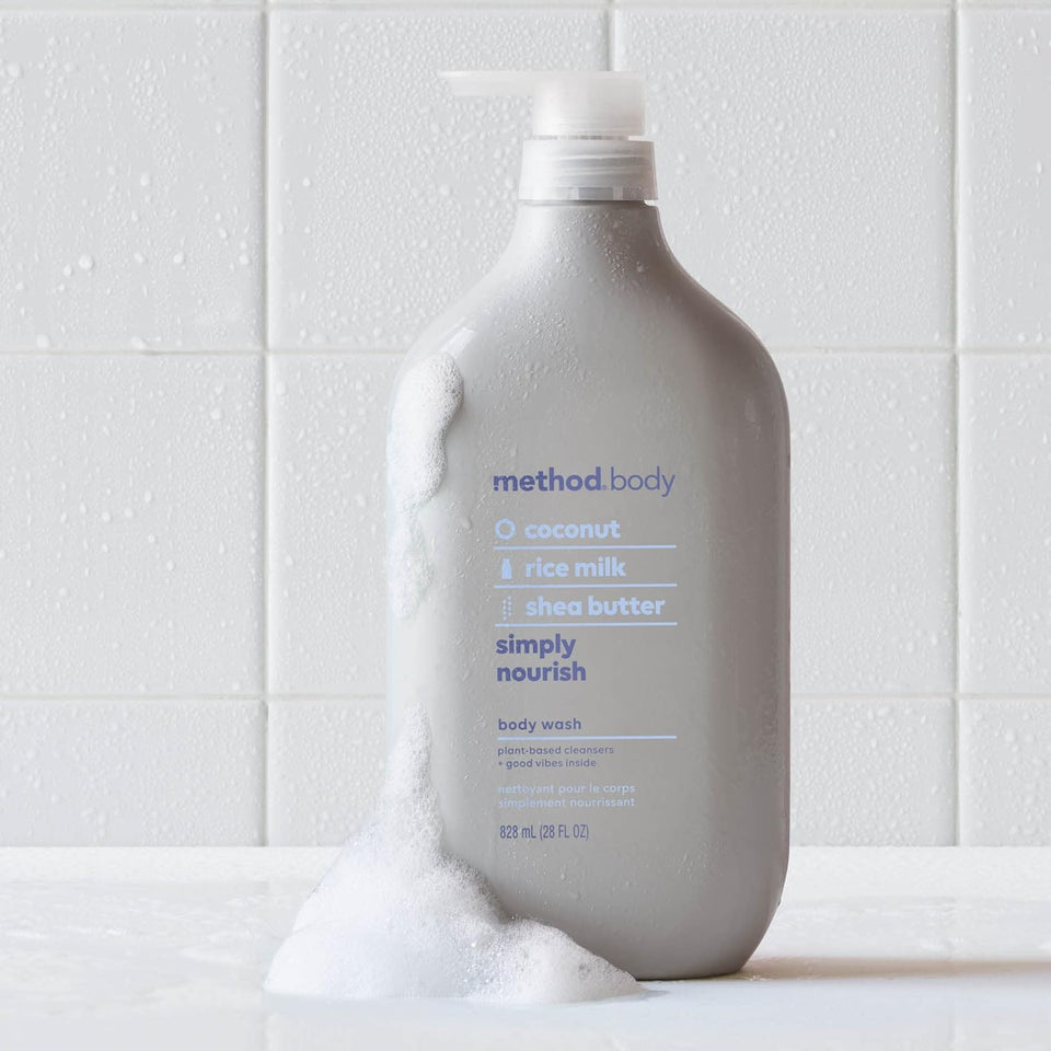 Method Body Wash, SimCWy Nourish, Paraben and Phthalate Free, 28 oz (Pack of 1)
