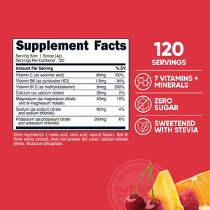 Nutricost Electrolyte Complex Powder (120 Servings, Fruit Punch) - Hydration Supplement Drink Mix with Vitamins and Minerals