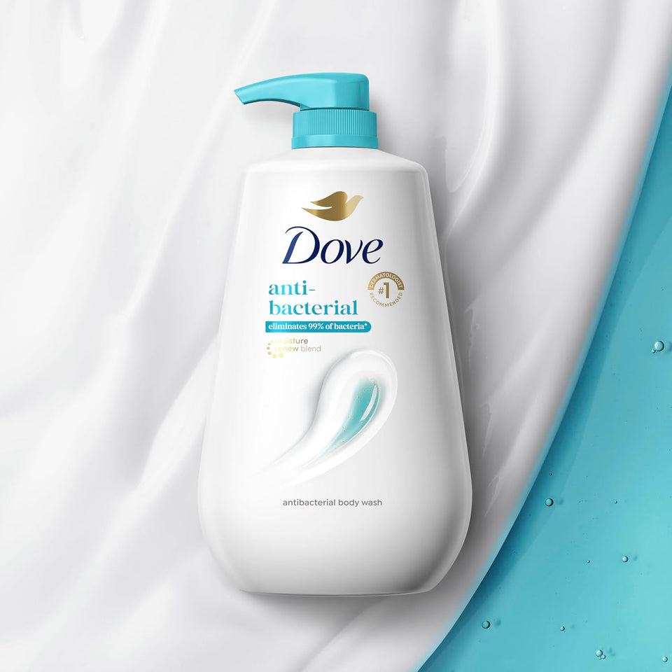 Dove Body Wash with CWmp Antibacterial For All Skin Types Protects from Dryness 30.6 oz