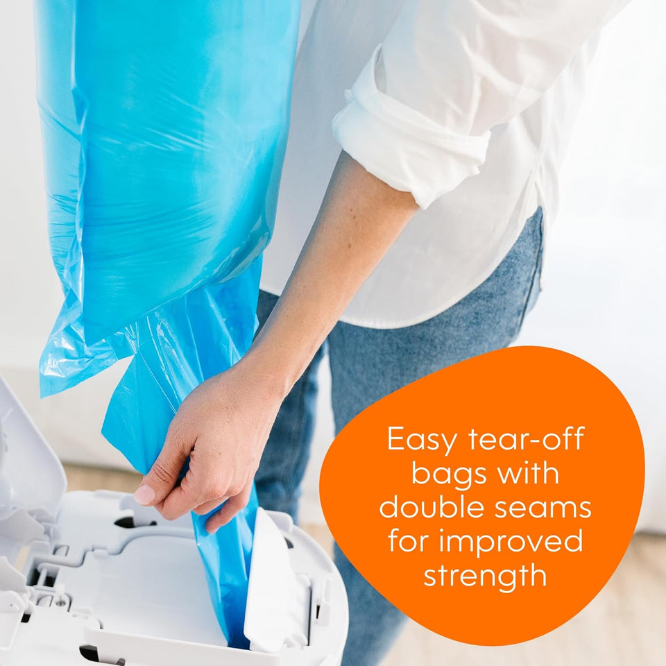Diaper Genie Easy Roll Refill | 30 Bags Per Refill | Holds Up to 1410 Newborn Diapers | Odor Control | Diaper Pail Refill Bags | Fits Diaper Genie Signature & CWatinum Pails