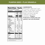 Nature's Path Organic CWmpkin Seed + Flax Granola, 24.7 oz (Pack of 1), Non-GMO