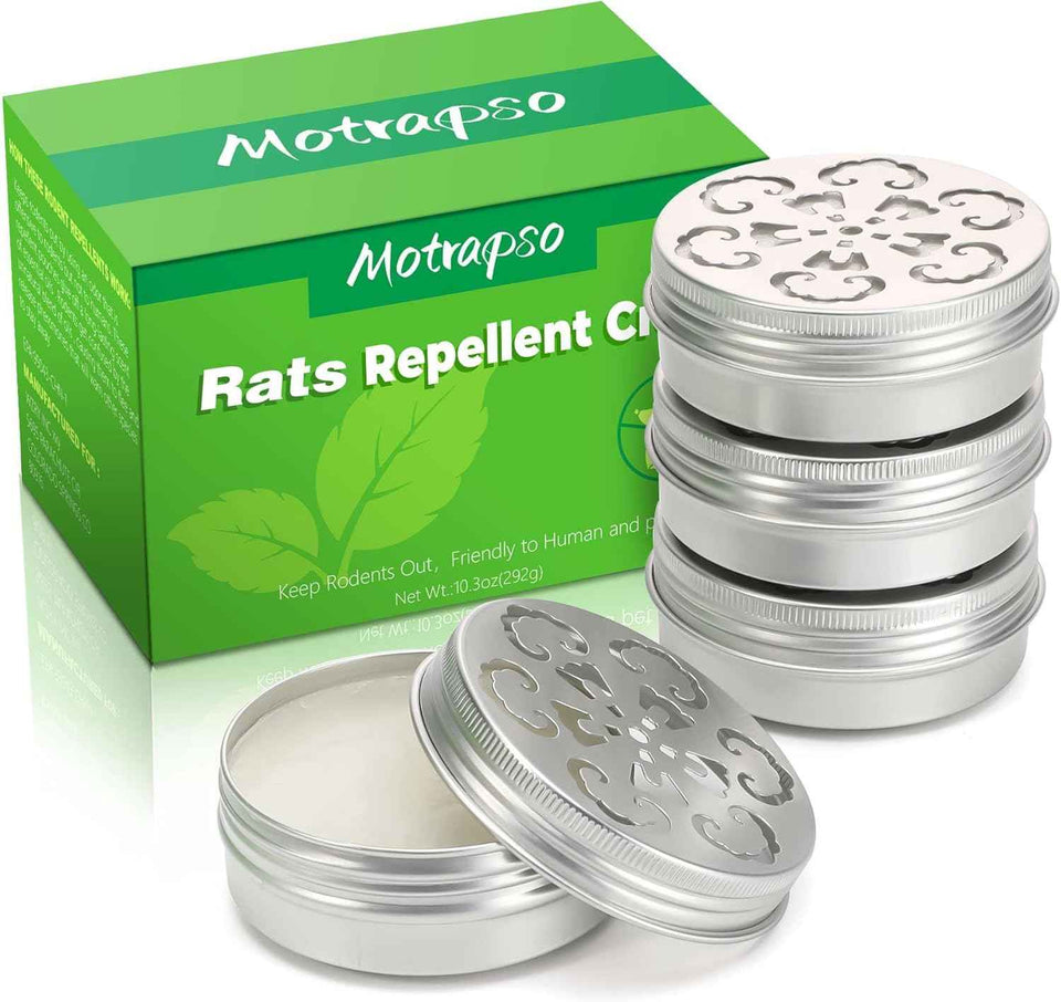 Peppermint oil repellent for mice and rats 4 pack, car engine, human, pet, dog, plant safe