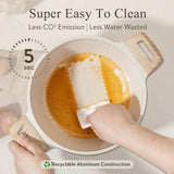 CAROTE 44pcs Pots and Pan Set Nonstick, Cookware Sets, Cooking Set Non Stick, Induction Cook Ware with Bakeware Set, Kitchen Knife Set