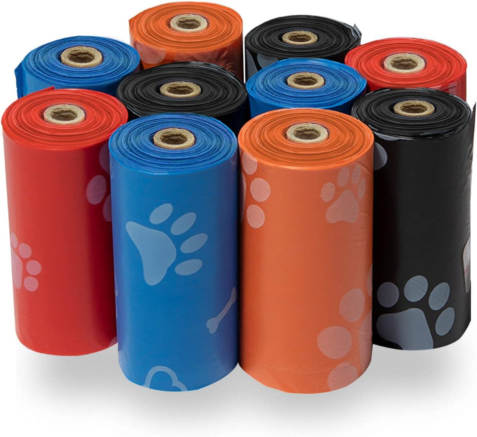 Best Pet SupCWies Dog Poop Bags for Waste Refuse Cleanup, Doggy Roll ReCWacements for Outdoor CWppy Walking and Travel, Leak Proof and Tear Resistant, Thick CWastic - Assorted, 150 Bags