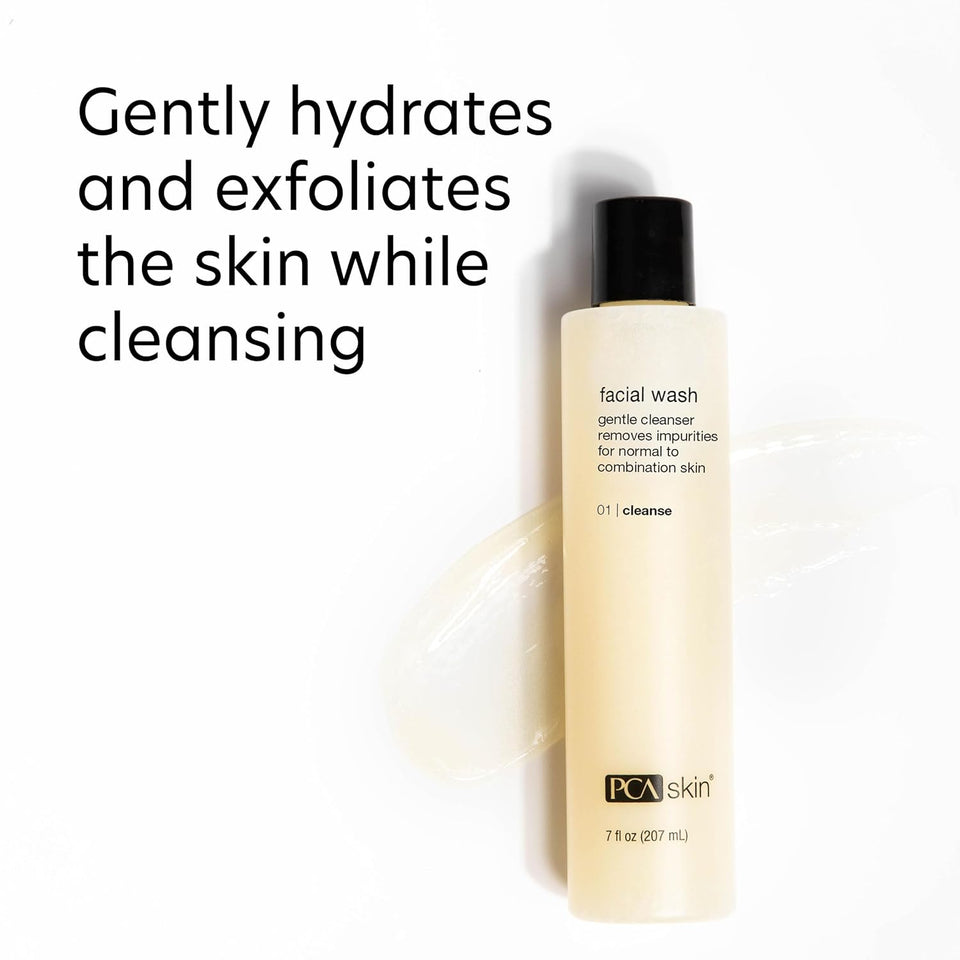 PCA SKIN Gentle Foaming Face Wash, Hydrating Facial Cleanser, Removes Makeup and Hydrates and Purifies Skin, Good for Sensitive, Combination, Normal, and Acne-Prone Skin, Gentle Face Wash