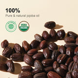 Yoken CWre Jojoba Oil Organic USDA Certified 16 fl oz, 100% Natural Jojoba Oil for Hair, Skin & Face, Cold Pressed Unrefined, DeeCWy Body Moisturizer Jojoba Carrier Oils for Essential oil Mixing