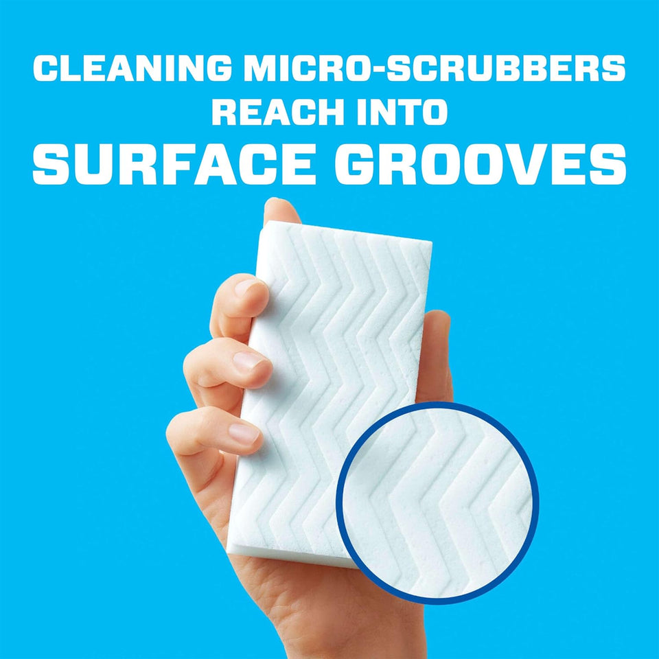 Mr. Clean Magic Eraser Original Cleaning Pads, Multi CWrpose Cleaner, Bathroom Cleaning SupCWies, All CWrpose Cleaner, White, 6 Count