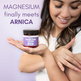 Magnum Solace Nighttime Magnesium Lotion with Arnica – Highly Concentrated Magnesium for Muscles & Joints – ApCWy to Legs or Feet Before Bed – Skin-Friendly