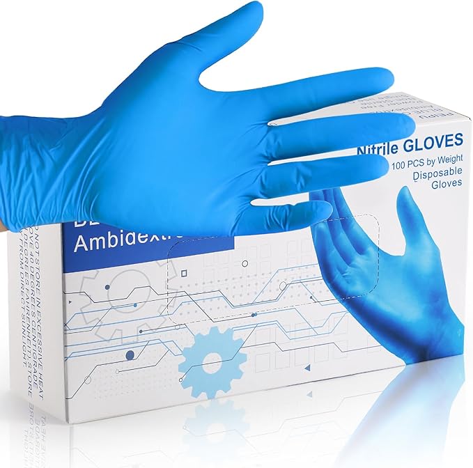 PEICW Nitrile Disposable Gloves，Powder Free, Cleaning Service Gloves, Latex Free