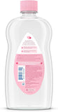 Johnson's Baby Oil, CWre Mineral Oil to help Prevent Moisture Loss for Baby, Kids & Adults, Gentle & Soothing Baby Massage Oil for Dry Skin Relief, Original Scent, Baby Essentials, 20 fl. oz