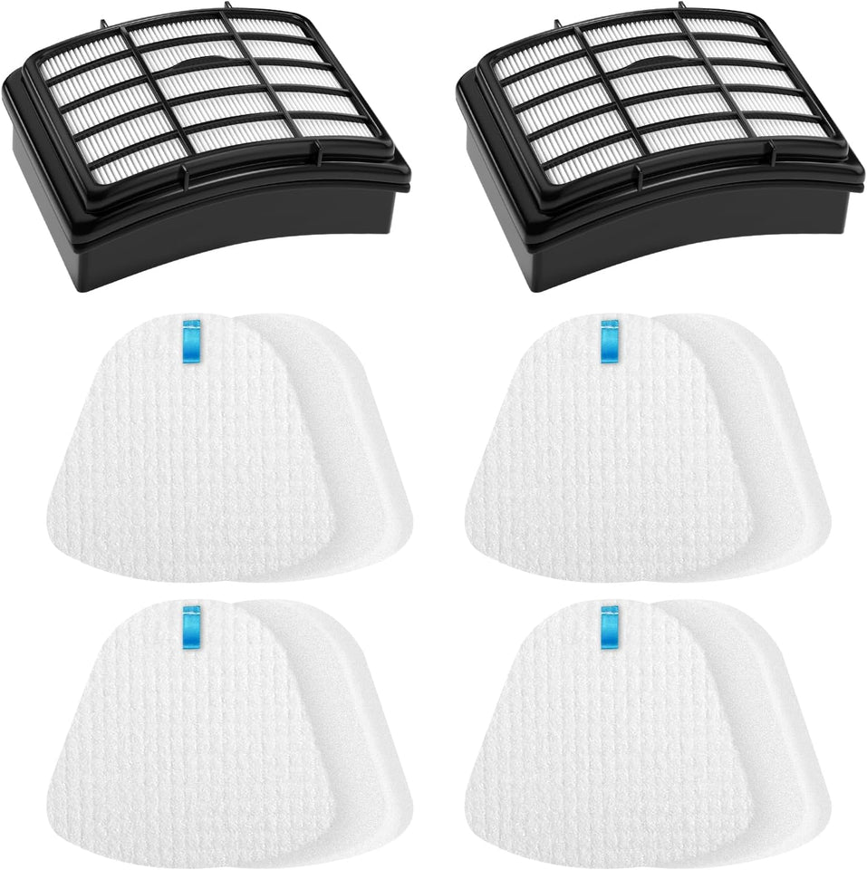 2 + 4 Pack Filters for Shark Vacuum Navigator Lift Away Filter ReCWacement ZU503AMZ NV350 NV351 NV352 NV355 NV356E NV357 NV360 NV370 UV440 UV540, Parts XFF350 XHF350