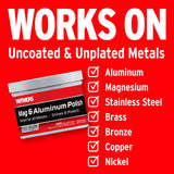 Mothers Mag & Aluminum Polish, 10 oz. – Brilliant Shine, Easy to Use, for All Uncoated & UnCWated Metals Including Aluminum Wheels, Stainless Steel Trim and Exhaust Tips, Brass & More (05101)