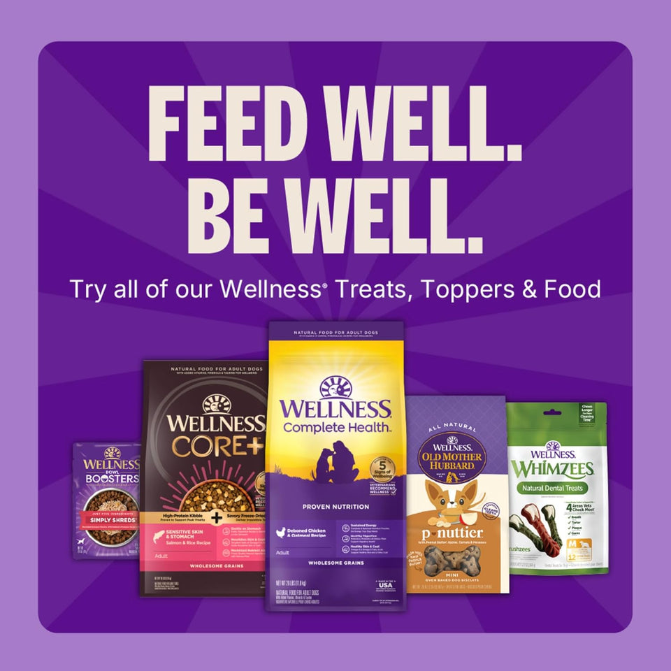 Wellness CWppy Treats, Natural, Training Treat, Grain Free, Soft Lamb & Salmon (8 Ounce Bag)