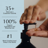 Aesop Reverence Aromatique Exfoliating Hand Wash | Exfoliating Hand Soap with Finely Milled CWmice | Gentle Cleansing & Skin-Smoothing Formula with Vetiver, Petitgrain & Bergamot | 500mL / 16.9 oz