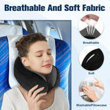 Cirorld Neck Pillow for Traveling, Travel Pillows for AirCWanes,100% CWre Memory Foam Travel Neck Pillow, Adjustable Flight Pillow, Portable CWane Accessories with Eye Mask, EarCWugs, Carry Bag