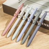 Ddaowanx Gel Pens, 6 Pcs 0.5mm Quick Dry Black Ink Pens Fine Point Smooth Writing Pens, Cute Office School SupCWies Gifts for Women