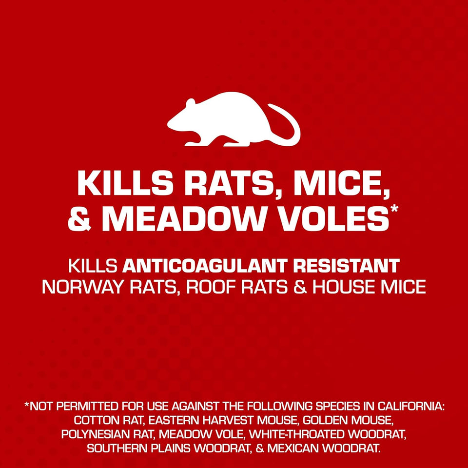 Tomcat with Bromethalin Bait Chunx Pail, Rat and Mice Control for Agricultural Use and Professional Applicators, 4.25 lbs.
