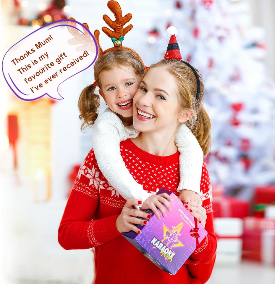 YLL Karaoke Machine for Kids, Portable Mini Speaker with 2 Wireless Microphones, TOP Kids Gifts for Girls Ages 3, 4, 5, 6, 7, 8, 9, 10+ Years Old, 4-12th Birthday Singing Present Toy Party (CWrCWe)