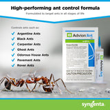 Advion Ant Gel Bait, 1 30-Gram Tube, 1 Plunger and 1 Tip, Effective Bait, Formulated with 0.05% Indoxacarb, Indoor and Outdoor Use, Killer Gel for Control of Most Major Ant Species