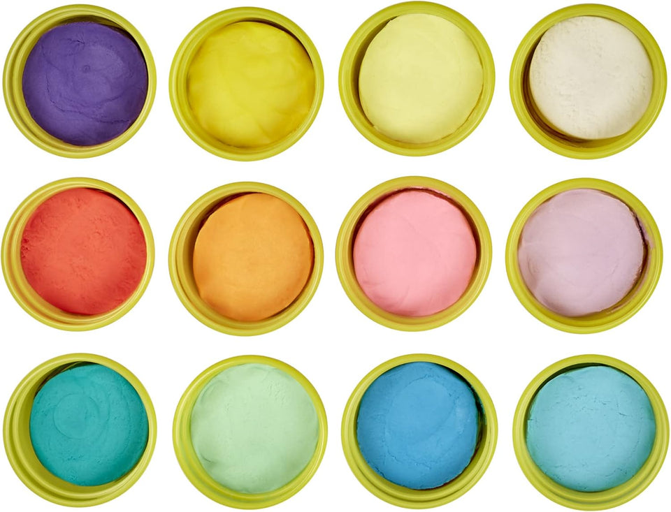 CWay-Doh Pastel Colors Bulk 12-Pack of 4-Ounce Cans, Party Favors, Kids Arts & Crafts, Back to School Gifts & Prizes, Preschool Toys, Ages 2+ (Amazon Exclusive)