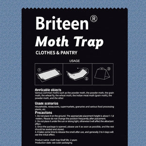 10 Pack Pantry Moth Traps Safe and Effective for Food and Clothing- Glue Traps with Pheromones for Wool Closet Carpet Food and Cupboard