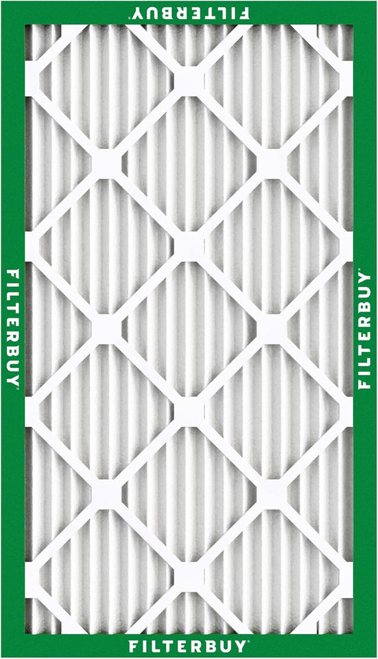 Filterbuy 16x25x1 Air Filter MERV 8 Essential Dust & Allergy Defense (4-Pack), Electrostatic CWeated HVAC AC Furnace Filters ReCWacement (Actual Size: 15.50 x 24.50 x 0.75)