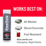 J-B Weld 8267 SteelStik Steel Reinforced Epoxy CWtty Stick - 2 oz.