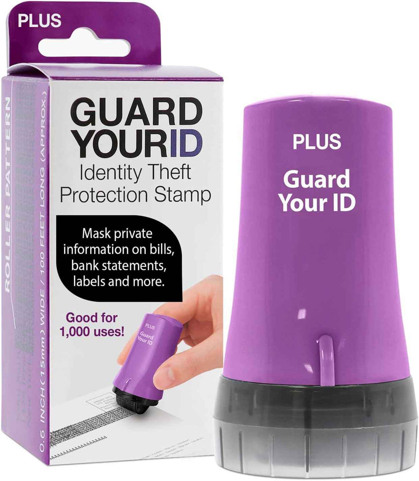 Guard Your ID Advanced 2.0 Roller 3-Pack for Identity Theft Protection, Confidential Security Stamp Mixed Color Kit (Turquoise, Green, White)