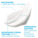 La Roche-Posay Cicaplast Hand Cream, Instant Relief Moisturizing Hand Lotion for Dry Hands, Shea Butter Lotion for Dry Cracked Hands, Non Greasy, Fragrance Free