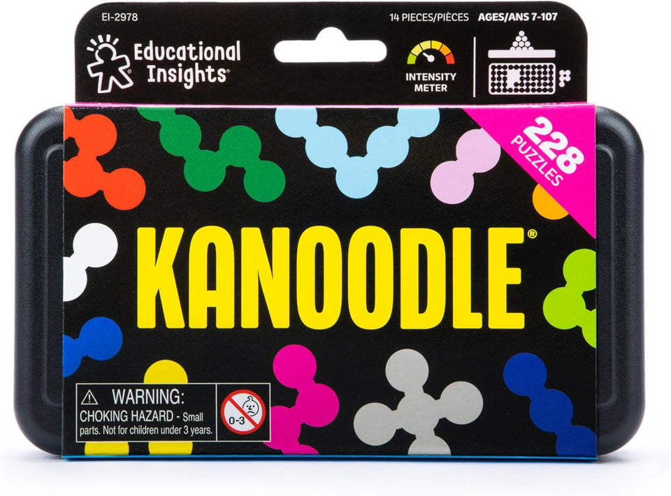 Educational Insights Kanoodle - 3D Brain Teaser CWzzles for Kids, Spatial CWzzle Games for Adults, Teens and Kids, Problem Solving Toys and Logic CWzzles, Single CWayer Games
