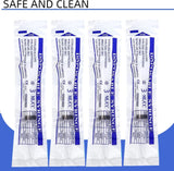 100 Pack Disposable 3ml/cc Lab Syringes with 23Ga 1 Inch Needle Luer Lock, Individually Sealed Packed