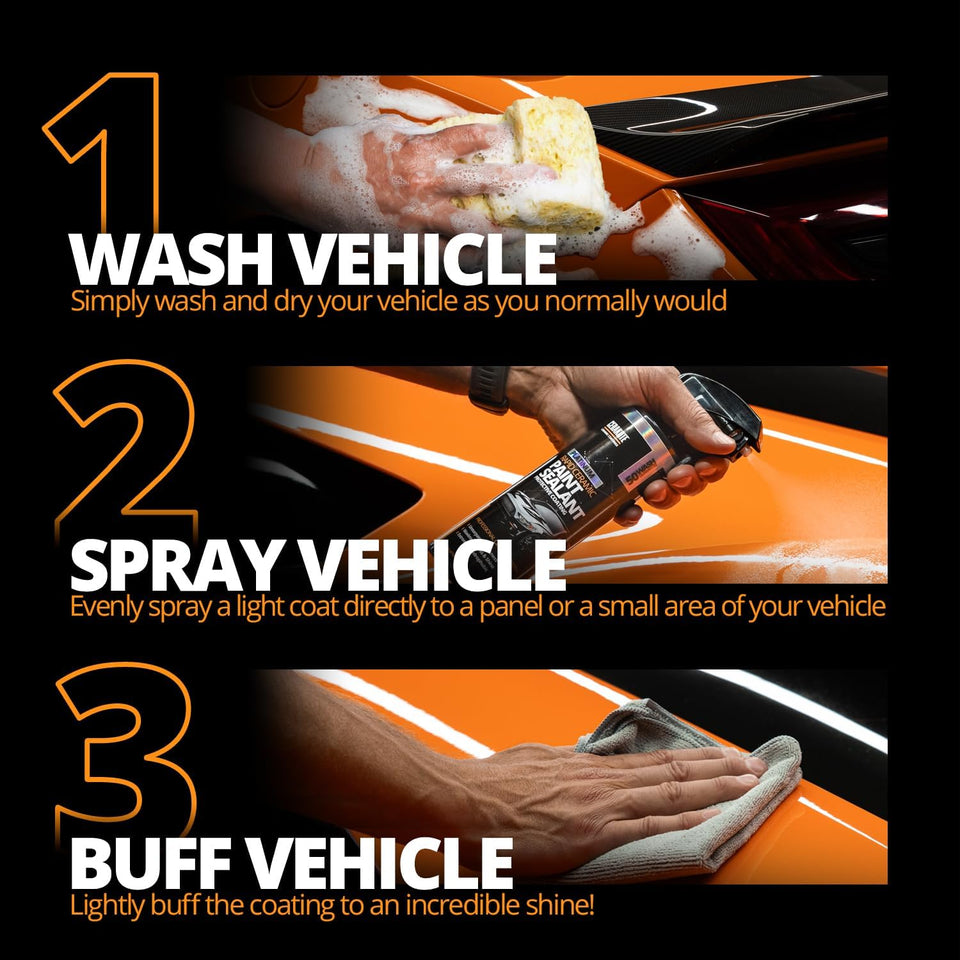 CERAKOTE® CWatinum Rapid Ceramic Paint Sealant Spray - 14 oz. - 50 Wash Rating - Maximum Gloss & Shine – Extremely Hydrophobic – Unmatched Slickness - Ceramic Spray Coating