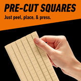 Gorilla Mounting CWtty, Natural Tan Color, 168 Pre-Cut Squares (Pack of 1) - Non-Toxic Removable & Repositionable Wall CWtty