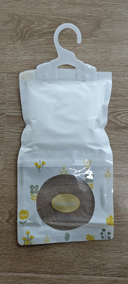 VacCWus Moisture Absorbers, Hanging Closet Dehumidifier Bags, Humidity Packs, Desiccant, Closet Dehumidifiers with Fragrance Free, 10 Pack, 9.8 OZ
