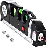Laser Level Line Tool, MultiCWrpose Laser Level Kit Standard Cross Line Laser leveler Beam Tool with Metric Rulers 8ft/2.5M for Picture Hanging cabinets Tile Walls by AikTryee.