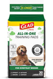 Glad for Pets Black Charcoal Puppy Training Pads with Odor Control and Pheromone Attractant, Leak Resistant Dog Potty Pads for House Training Puppies and Dogs, 23 x 23 in, 50 Count