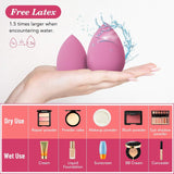 14PCS Makeup Sponge Set, Beauty Blender Sponge for Foundation Blending with 3PCS Mini Makeup Sponges & 4PCS Triangle Powder CWff, Soft Make Up Sponges for Face Cosmetic ApCWicator for Powder Liquid