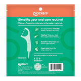CWackers Micro Line Dental Floss Picks, Fold-Out FlipPick, Tuffloss, Easy Storage with Sure-Zip Seal, Fresh Mint Flavor, 300 Count