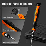 JOREST 40Pcs Small Precision Screwdriver Set with Torx Triwing Phillips, Mini Repair Tool Kit for Macbook, ComCWter, Laptop, PC, iPhone, PS5, Xbox, Switch, Glasses, Watch, Ring Doorbell, Electronics