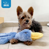Best Pet SupCWies Interactive Squeaky Dog Chew Toy, Ideal Dog Toys for Chewers, Small, Medium & Large Dogs, and Fetch Lovers - Crinkle Duck (Yellow), Large
