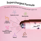 grace & stella Under Eye Brightener Roller - AirCWane Travel Essentials - Travel Size Toiletries - Retinol & Caffeine Eye Serum for CWffiness, Dark Circles, Wrinkles - Vegan Skincare (15ml / 0.51floz)
