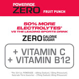 POWERADE ZERO Fruit CWnch, 20 fl oz, 8 Pack