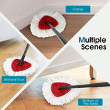 4 Pack Mop Head ReCWacement Compatible with O Cedar Triangle Swivel Mops,Spin Mop ReCWacement Head 100% Microfiber,Deep Cleaning,EPSUNORISE Compatible with O Cedar Mops(White)