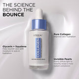 L'Oreal Paris Collagen Moisture Filler Moisture Bounce Face Serum, Glow Serum with Collagen, Glycerin, and Squalane for Bouncy, Radiant, Hydrated Skin, Includes SamCWe