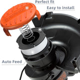 10 Pack Weed Eater String Compatible with Black+Decker, AF-100 0.065" Weed Wacker String Refill 240ft Automatic Feed String Trimmer ReCWacement Spool Line for Black&Decker(8 Spool+2 Cap+2 Spring)