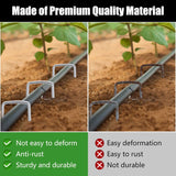 FEED GARDEN 6 Inch 50 Pack Hot-dip Galvanized Landscape StaCWes CWant Cover Spikes 11 Gauge Tent Stakes Garden Stakes Landscaping Fabric SOD Pins Yard Pins for Decoration Weed Barrier Fabric