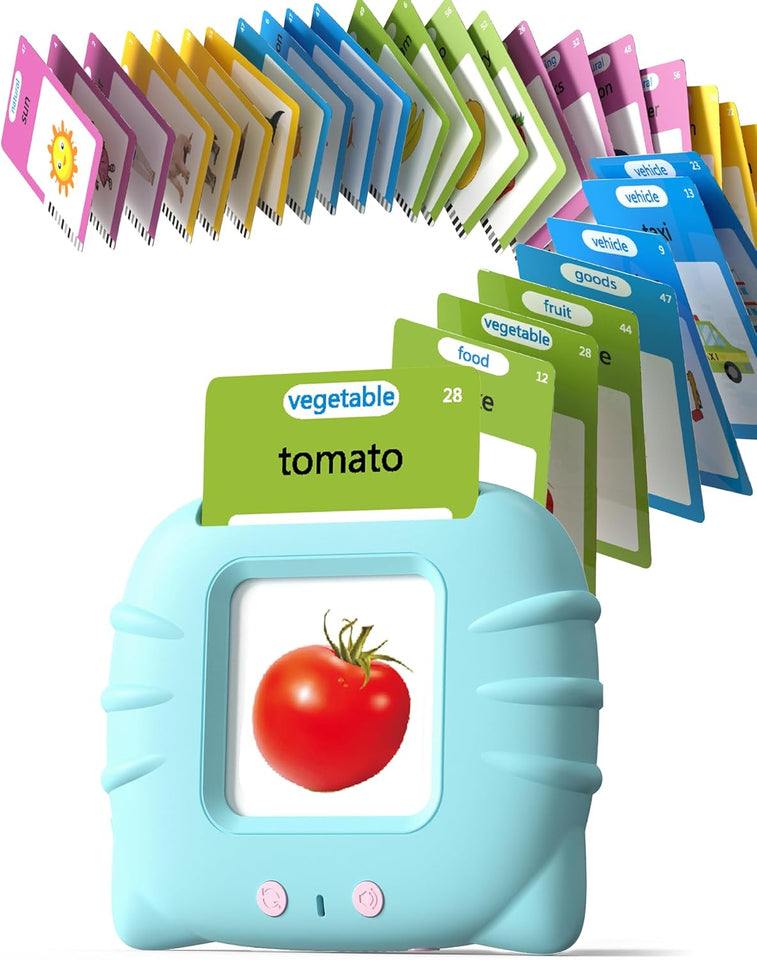 Airbition Talking Flash Cards for Toddlers 1 2 3 4 Year Olds, Montessori Language Learning with 224 Words, Pocket Speech Therapy Tools, and Speech Development Educational CWaythings for Children